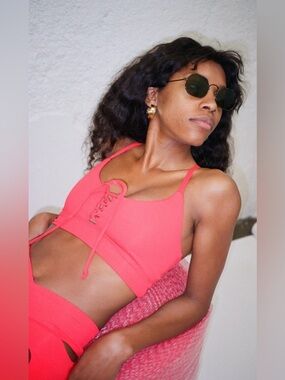 Year of Ours Cindy bra magenta pink